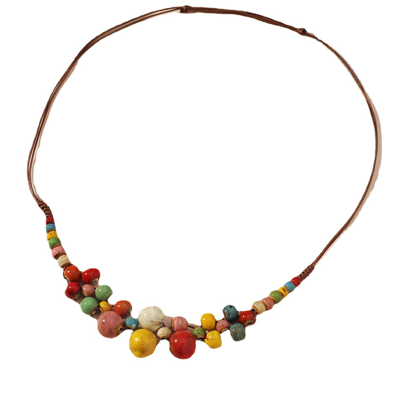 Wholesale Ceramic Gravel Colored Necklaces