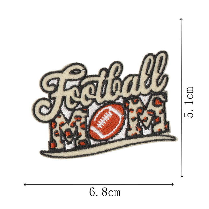 Wholesale Cartoon football embroidery DIY Patches