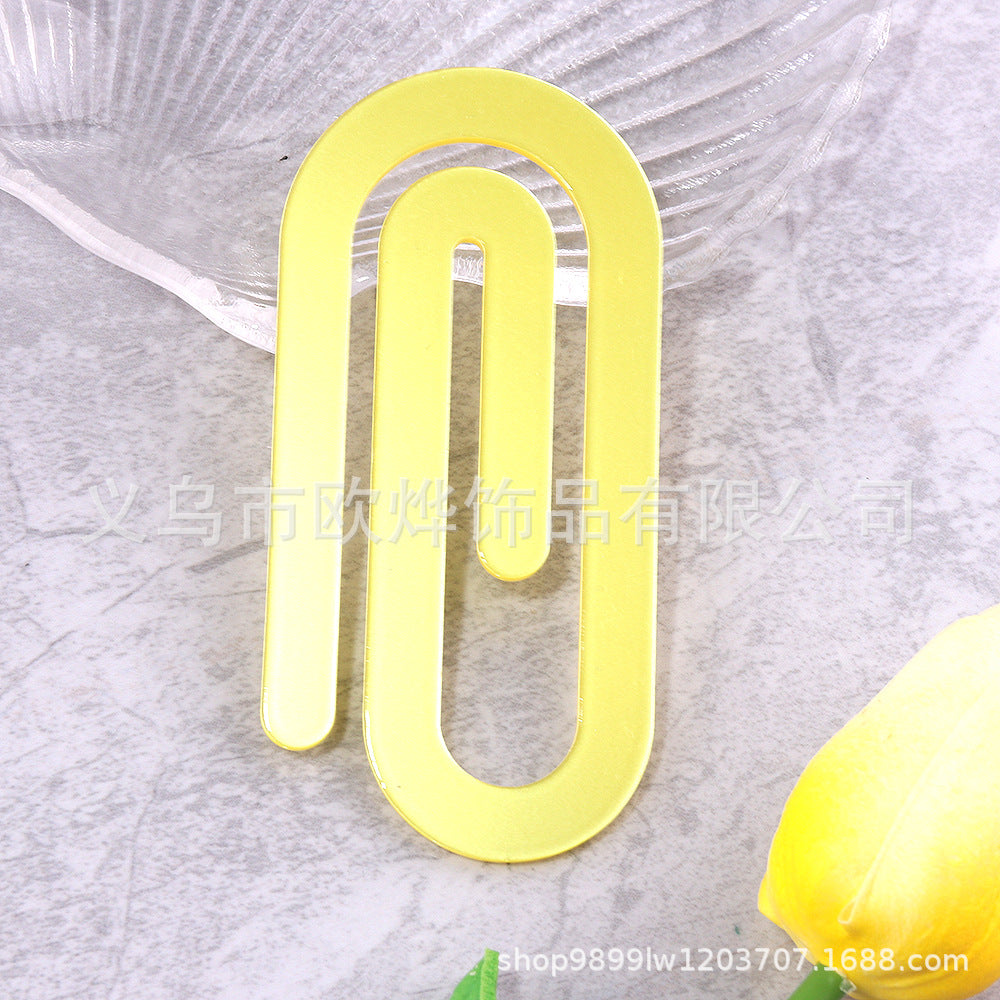 Wholesale 10pcs  Acrylic paperclip bookmark