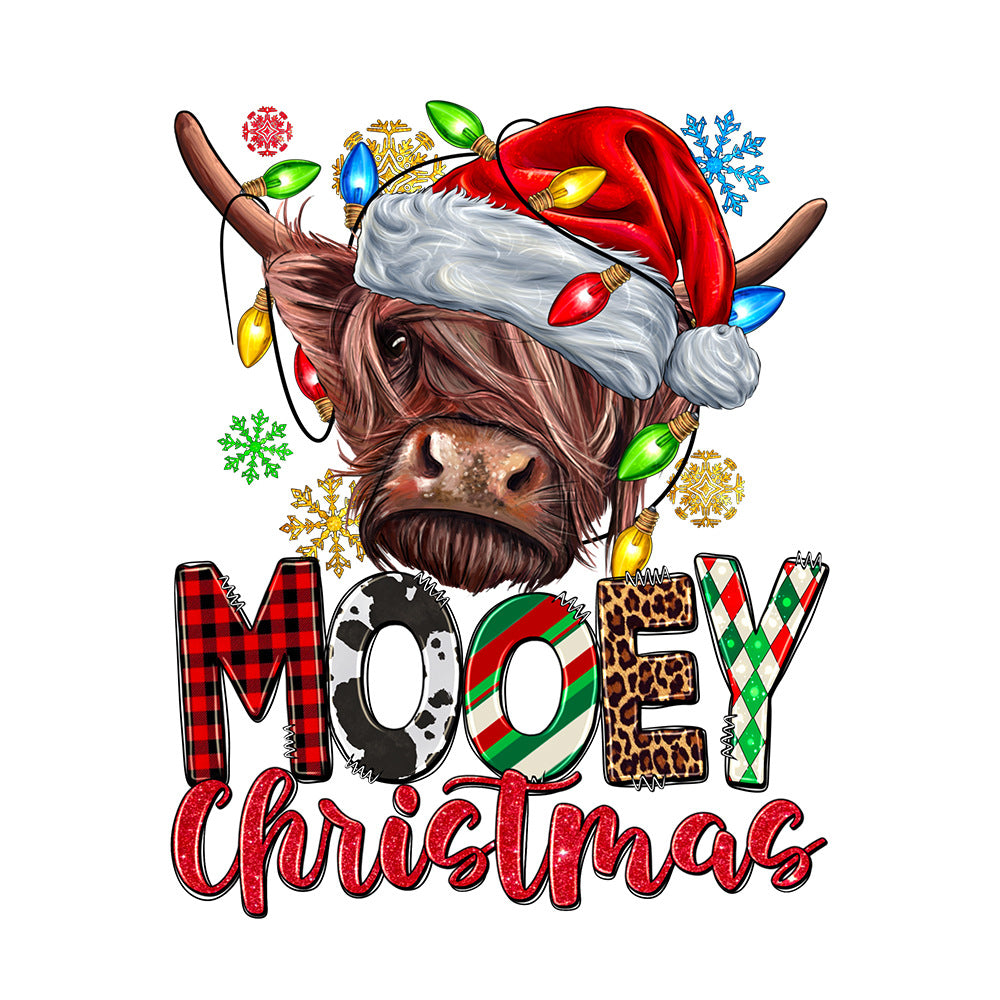 Wholesale 10pcs  Christmas heat transfer stickers  UV DTF Ready to Press Transfers Wraps