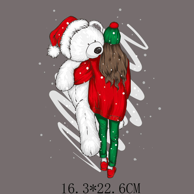 Wholesale Cartoon Santa hat heat transfer pattern   UV DTF Ready to Press Transfers Wraps