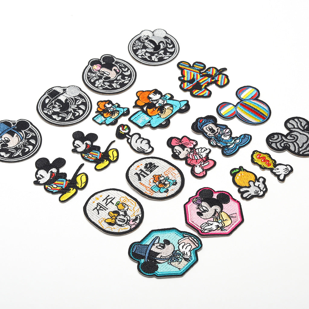 Wholesale Round Cartoon Mouse Embroidered Patch For Clothing Bags And Towels A Chic Decorative Accent OLY Exclusive