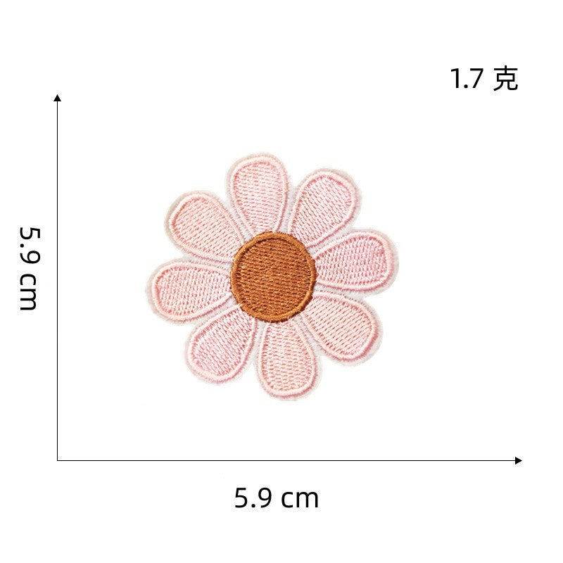 Wholesale Embroidered Butterfly Cartoon Floral Iron On Patch For Hat Decorative Fashion Accessory