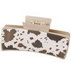 Wholesale Multi Color PU Leather Large Square Shark Claw Clip Trendy Hair Accessory For Thick Hair Gift