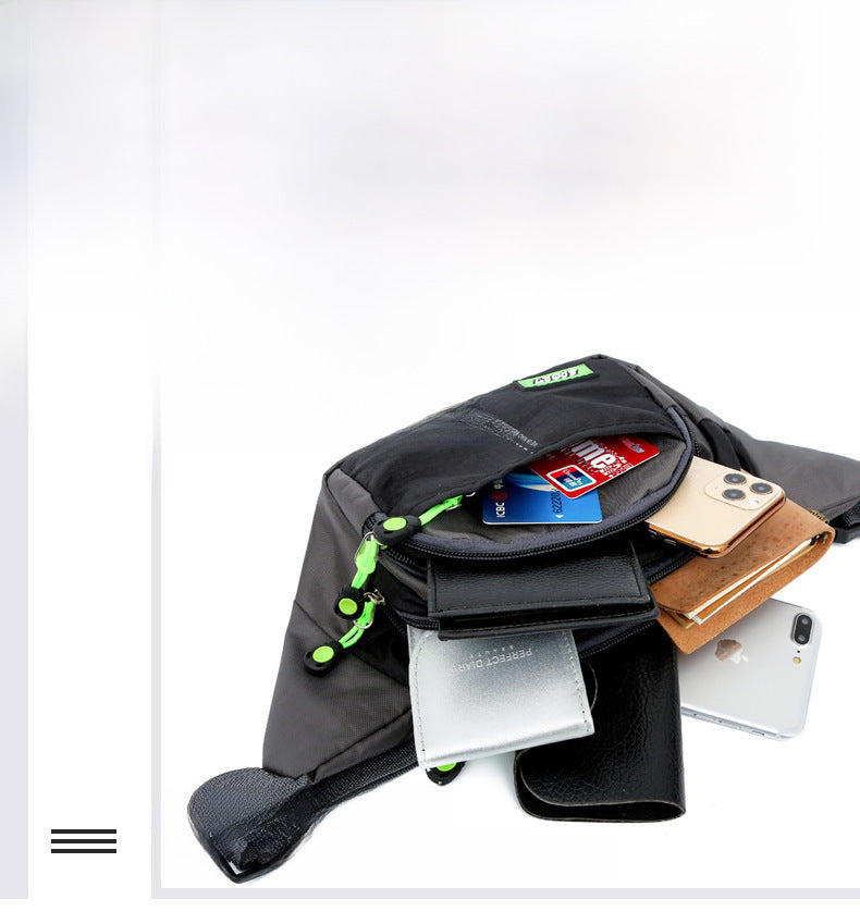 Wholesale Outdoor mountaineering multifunctional men's and women's running waist bag leisure travel waterproof crossbody chest bag