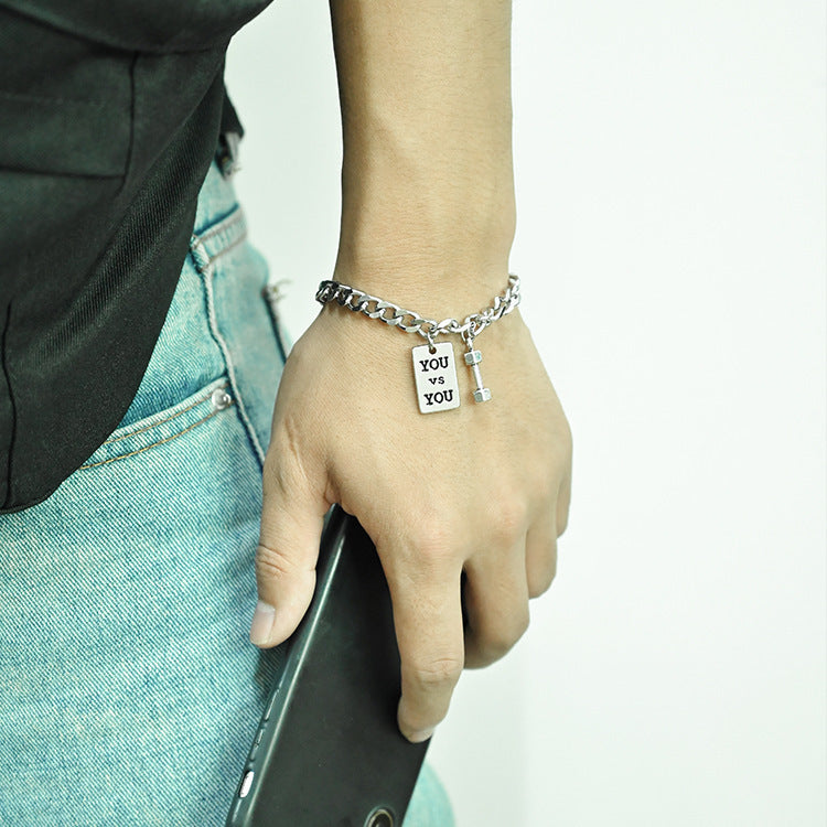 Wholesale Dumbbell Men's Bracelets