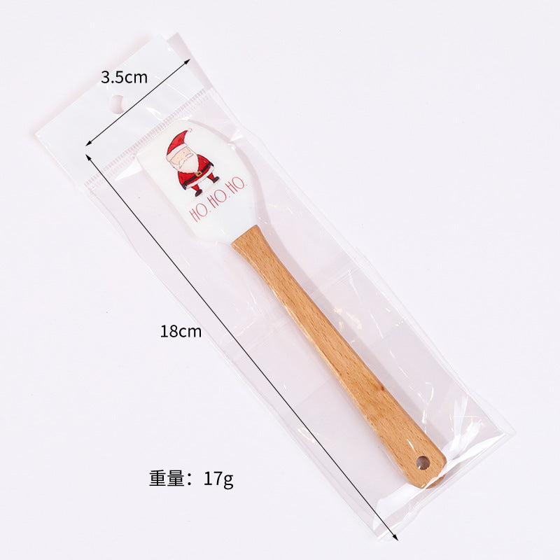 Wholesale Small silicone split cream scraper baking tool