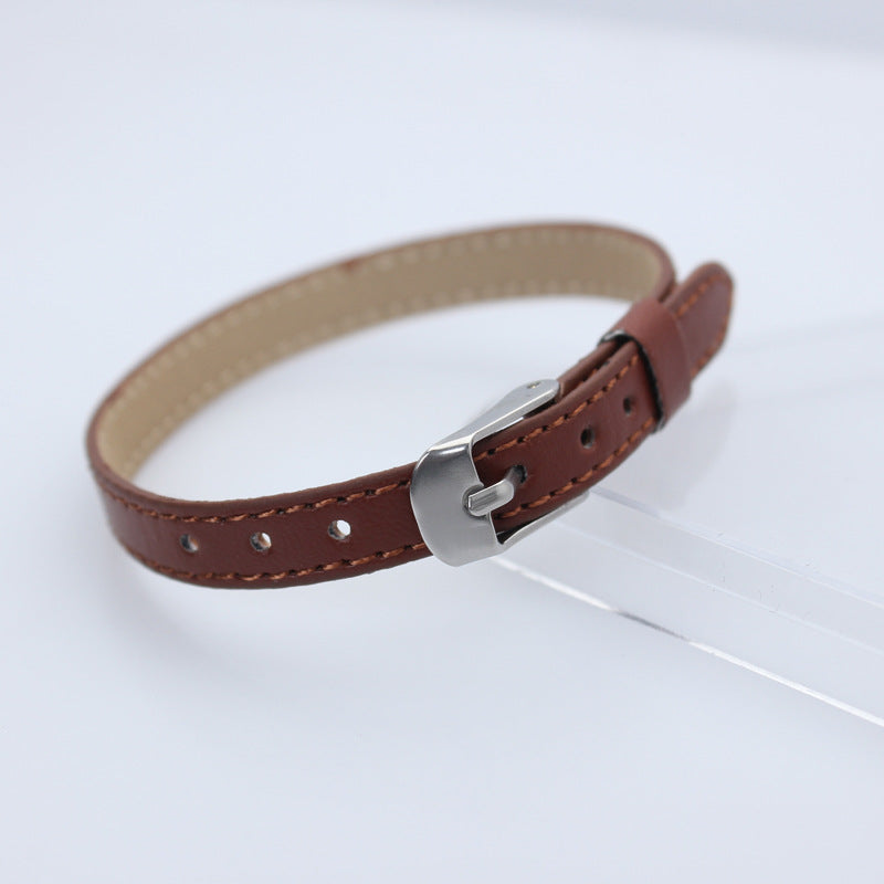 Wholesale  8mm imitation leather car line wrist strap