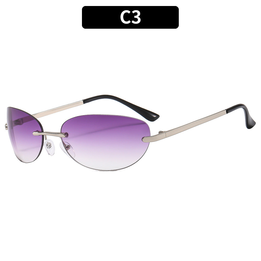 Wholesale Metal Frameless PC Sunglasses