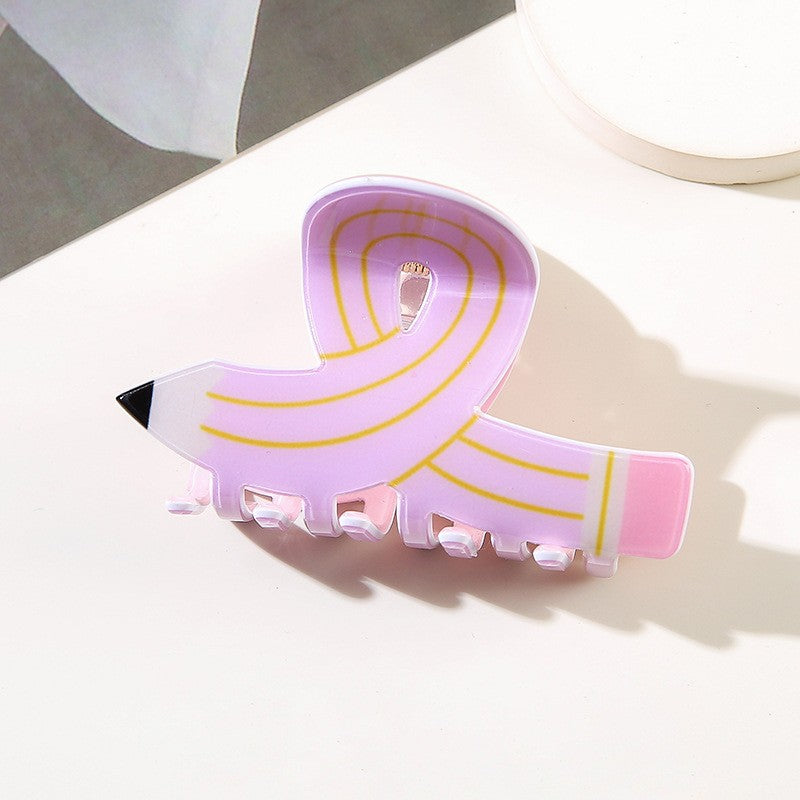 Wholesale Cute Colorful Puzzle Shark Hair Clip PVC Hair Gripper Fashion Accessory For Everyday Styling And Gift