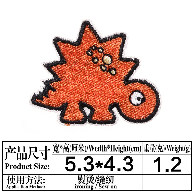 Wholesale Small dinosaur cloth embroidery Dinosaur badge clothing Patches