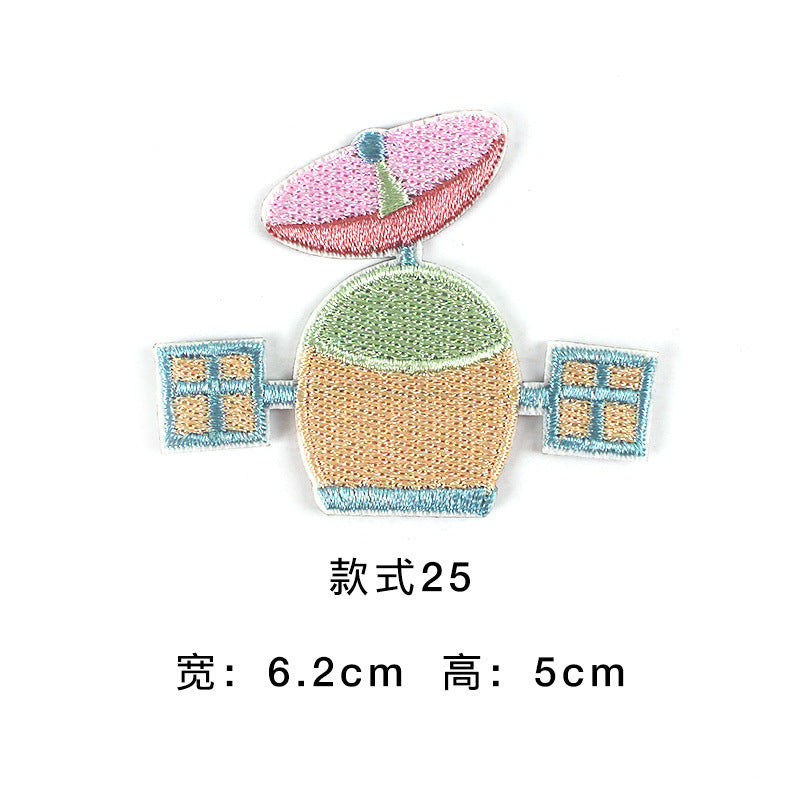 Wholesale Modern Astronaut Planet Embroidered Patch Self Adhesive Cloth Decorative Patch For Clothing Shoes And Bags Fashion Accessory