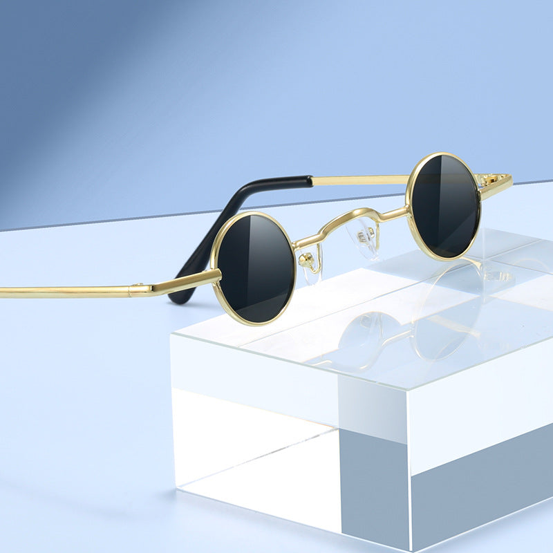 Wholesale Vintage Super Small Metal Frame Sunglasses