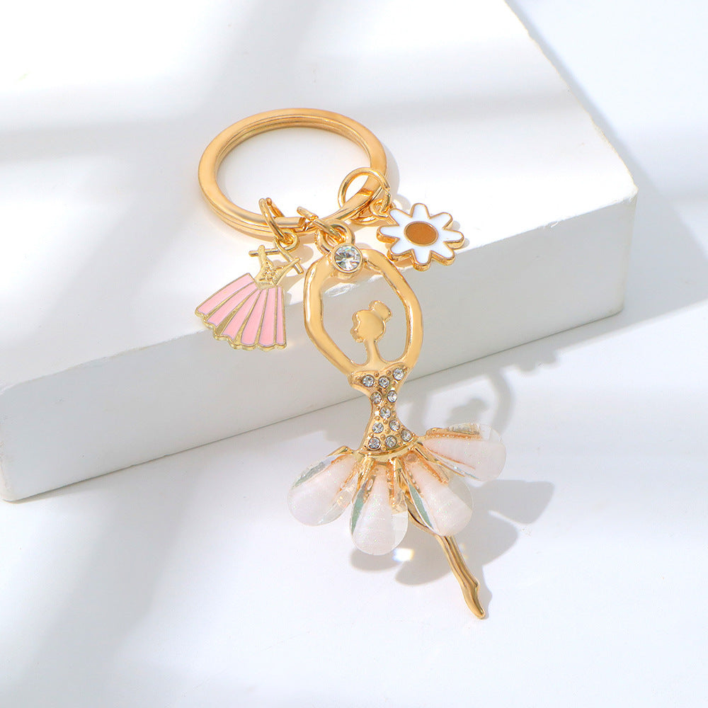 Wholesale Elegant Ballerina Girl Keychain