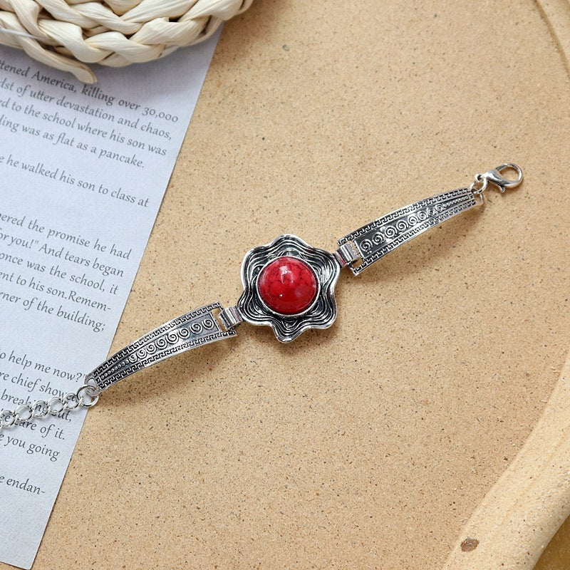 Wholesale Colored Stone All-match Simple Bracelet