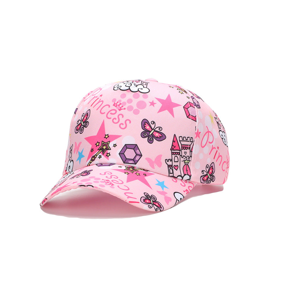 Wholesale Cotton Polyester Cartoon Animal Fruit Print Kids Baseball Cap