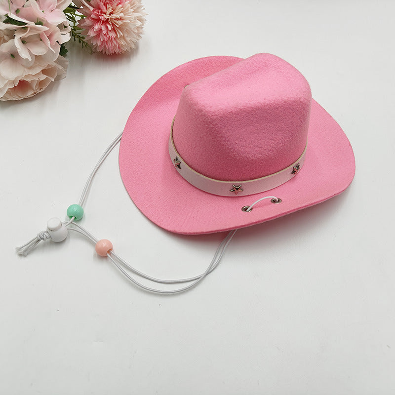 Wholesale Mexico Western Cowboy Hat Birthday party Hat Sunshade Sunscreen Hat Mini Pet Hat