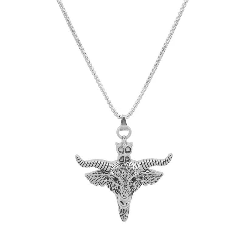 Wholesale Punk hip-hop pendant bull head necklace