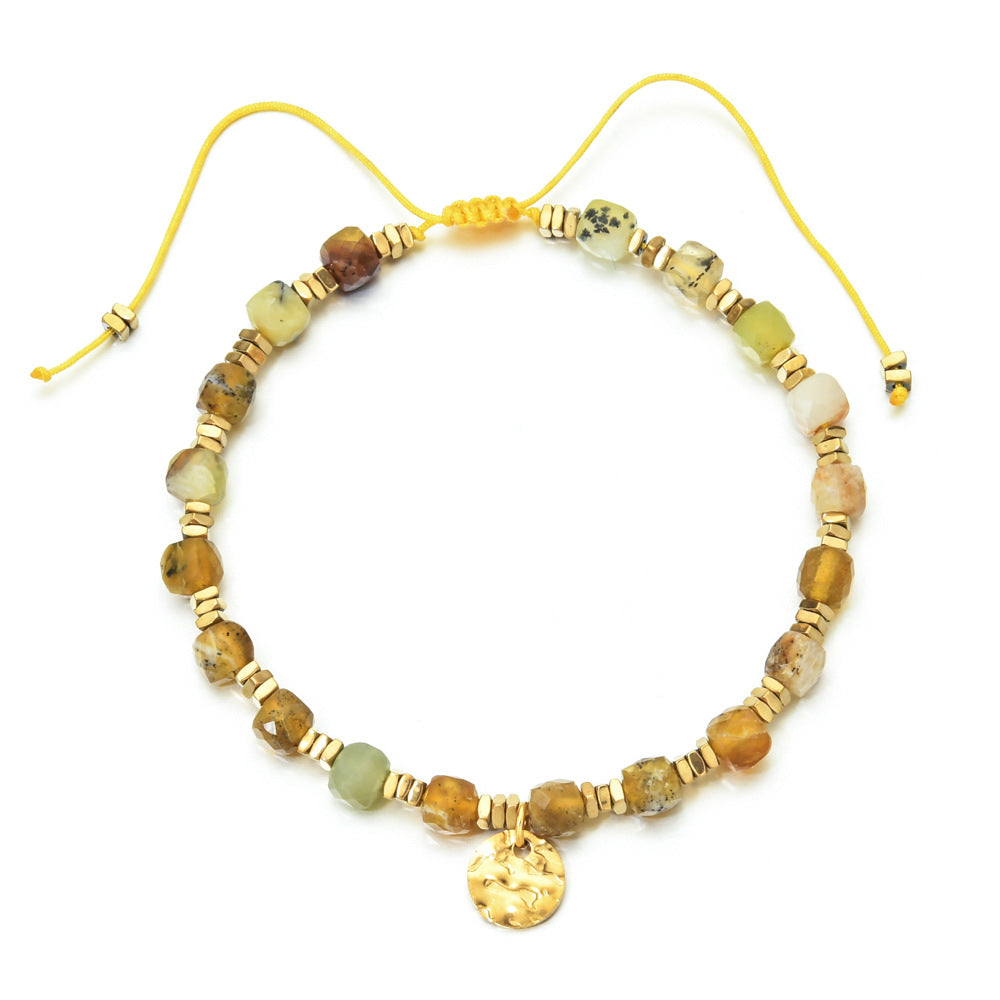 Wholesale Boho Style 4M Natural Stone Crystal Bracelet
