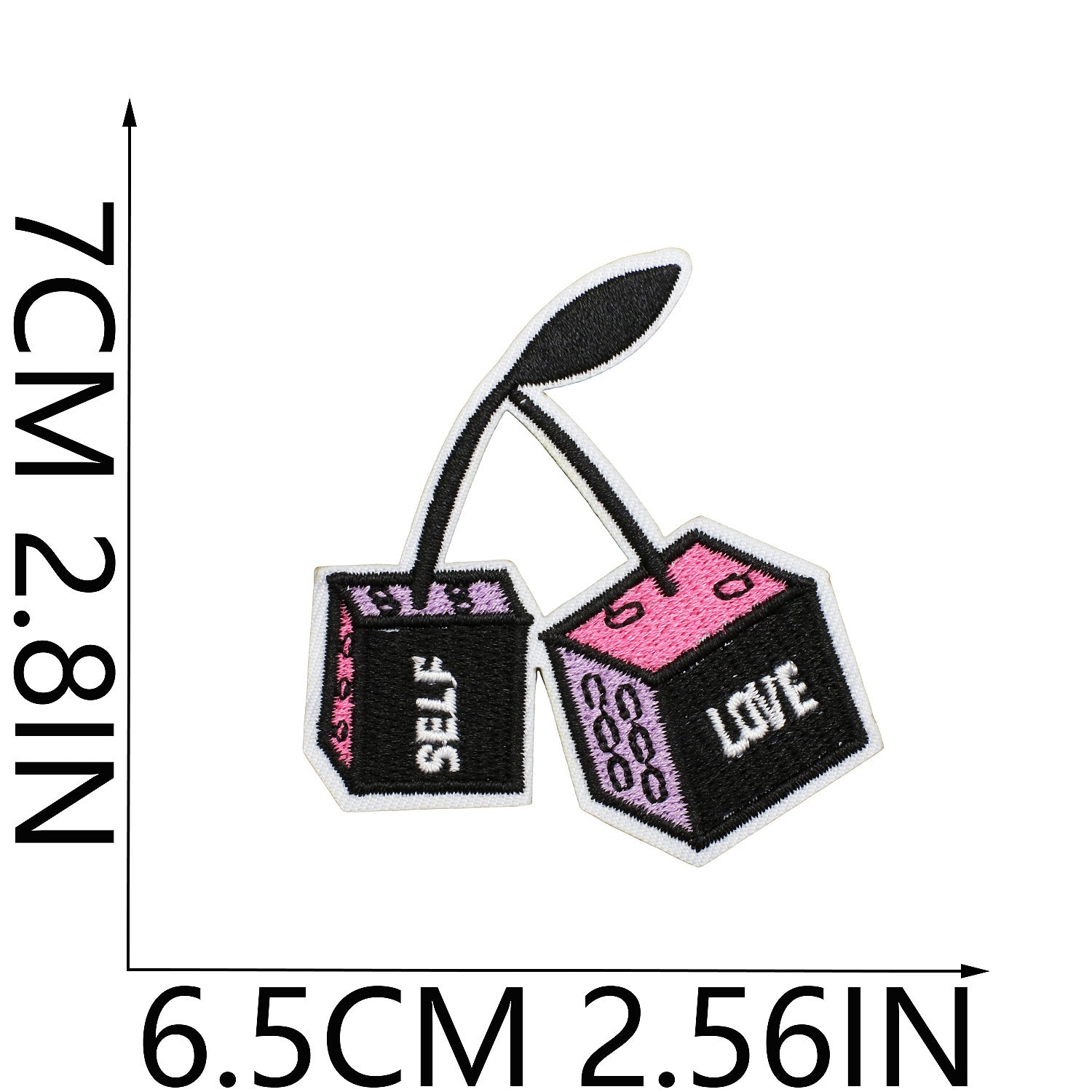 Wholesale Stylish Purple Eye Embroidery Patch Design Iron On Applique For Clothing DIY Fashion Accessory Gift