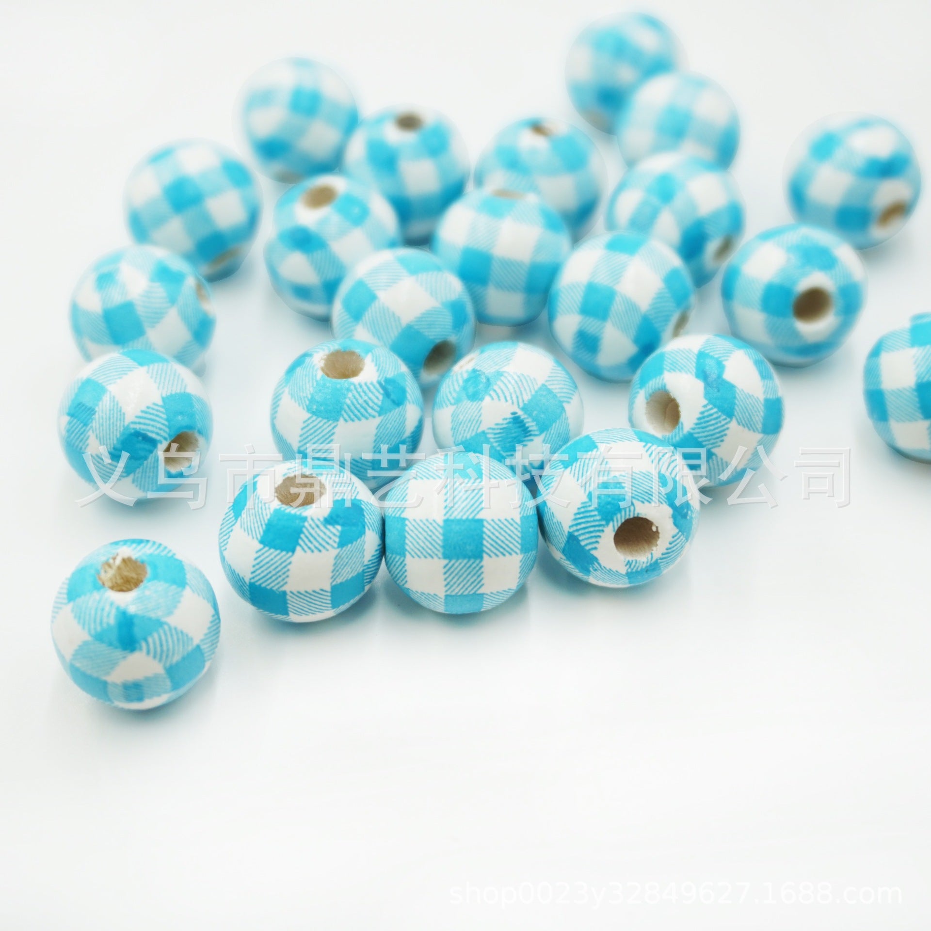 Wholesale 100pcs/pack Christmas Wooden Beads Snowman Beads