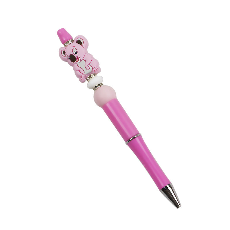 Wholesale 10PCS DIY Handmade Cartoon Koala Silicone Bead Pen