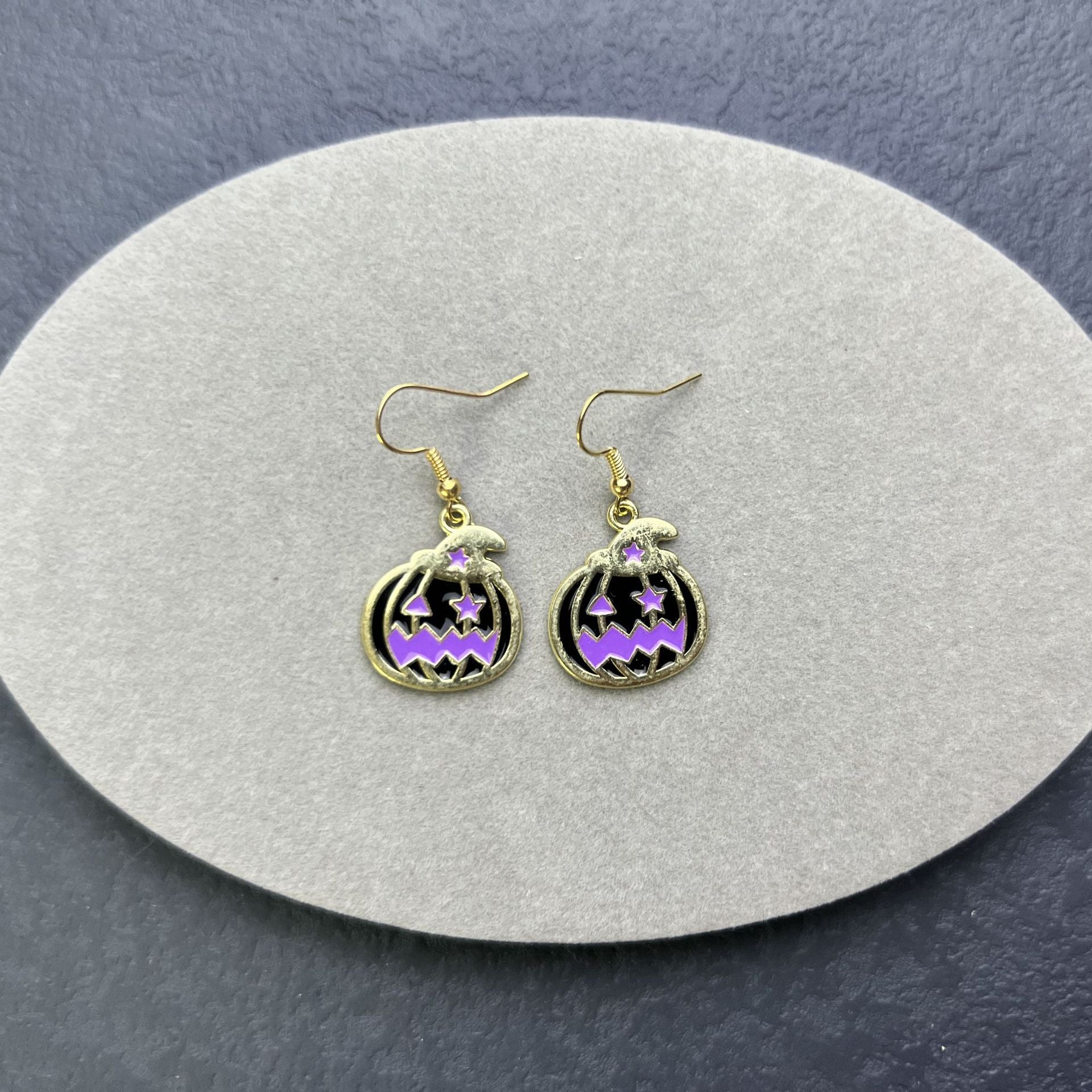 Wholesale Halloween Simple Fashion Ghost Pumpkin Spider Witch Spoof Earrings