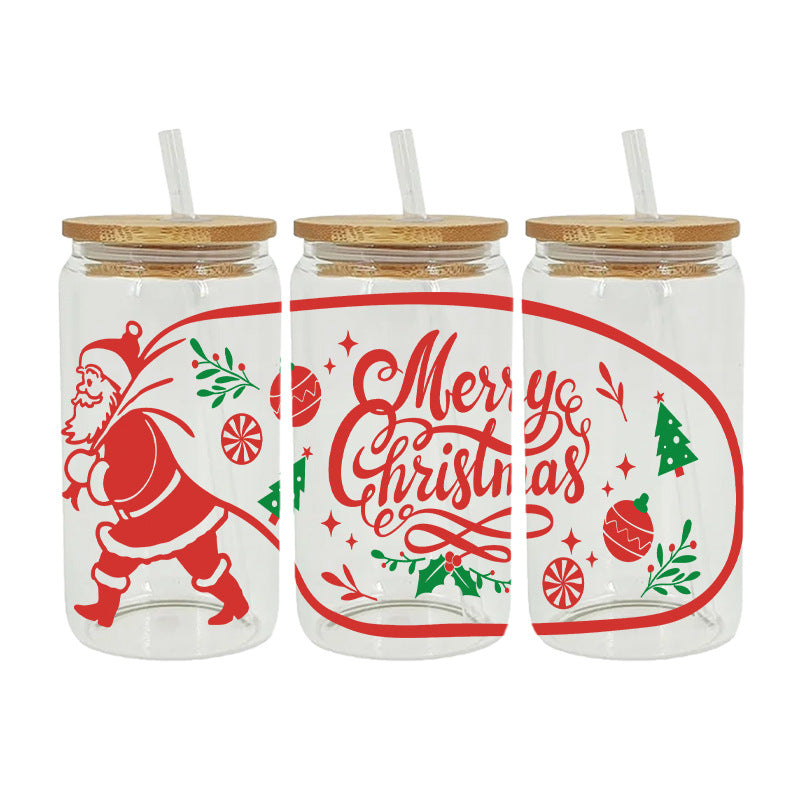 Wholesale Christmas House Cartoon Series 16oz Cup UV DTF Wraps