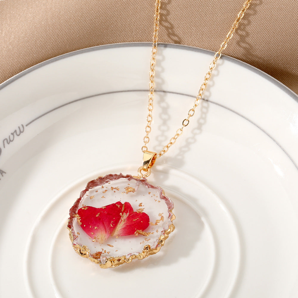 Wholesale December Immortal Flower Necklaces