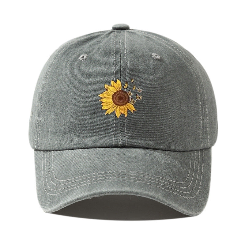Wholesale Washed Printed Flower Cotton Baseball Caps