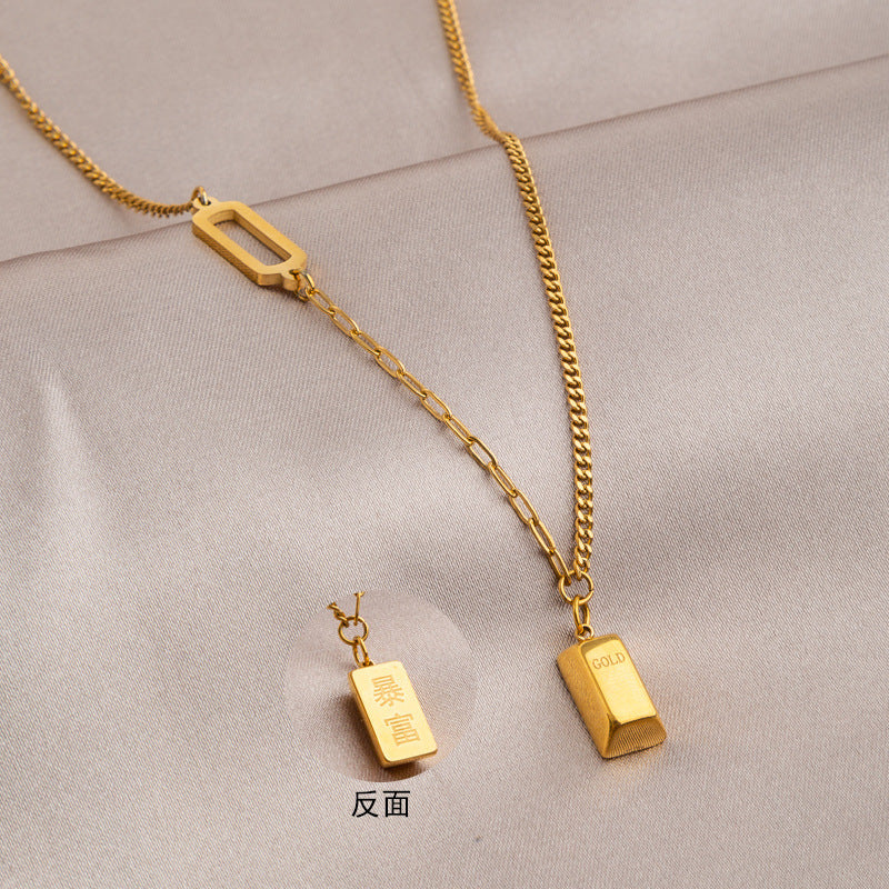 Wholesale Gold Titanium Steel Necklace for Women,  Non-Fading