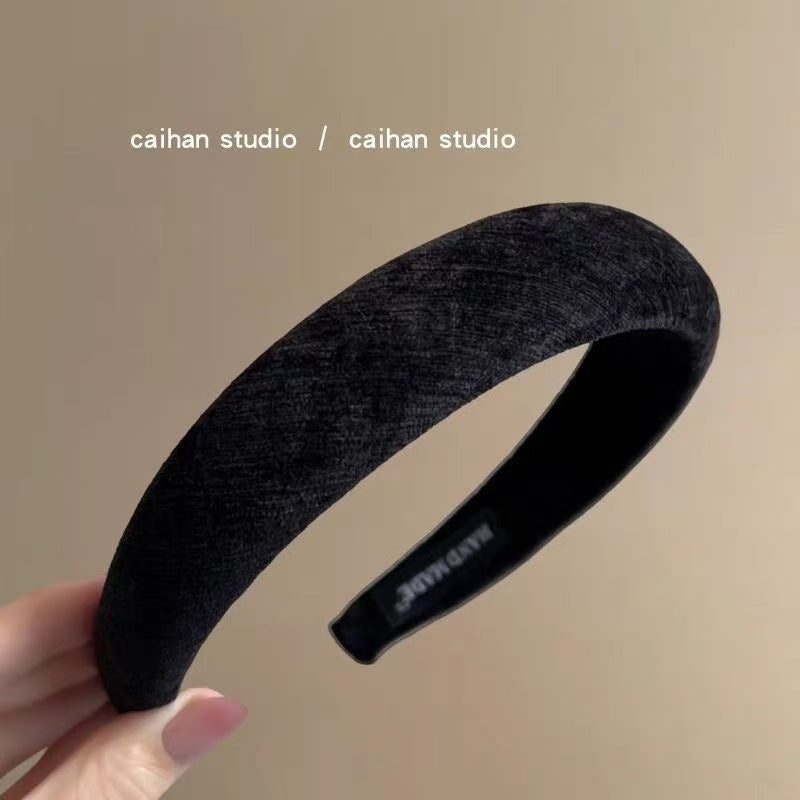 Wholesale Chenille Velvet Retro Elegant High Headband