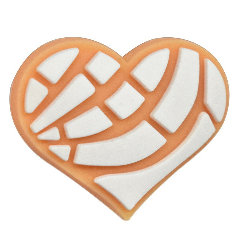 Wholesale  Random 100pcs/pack  Cute Cartoon Soft Rubber Double-Sided Beads