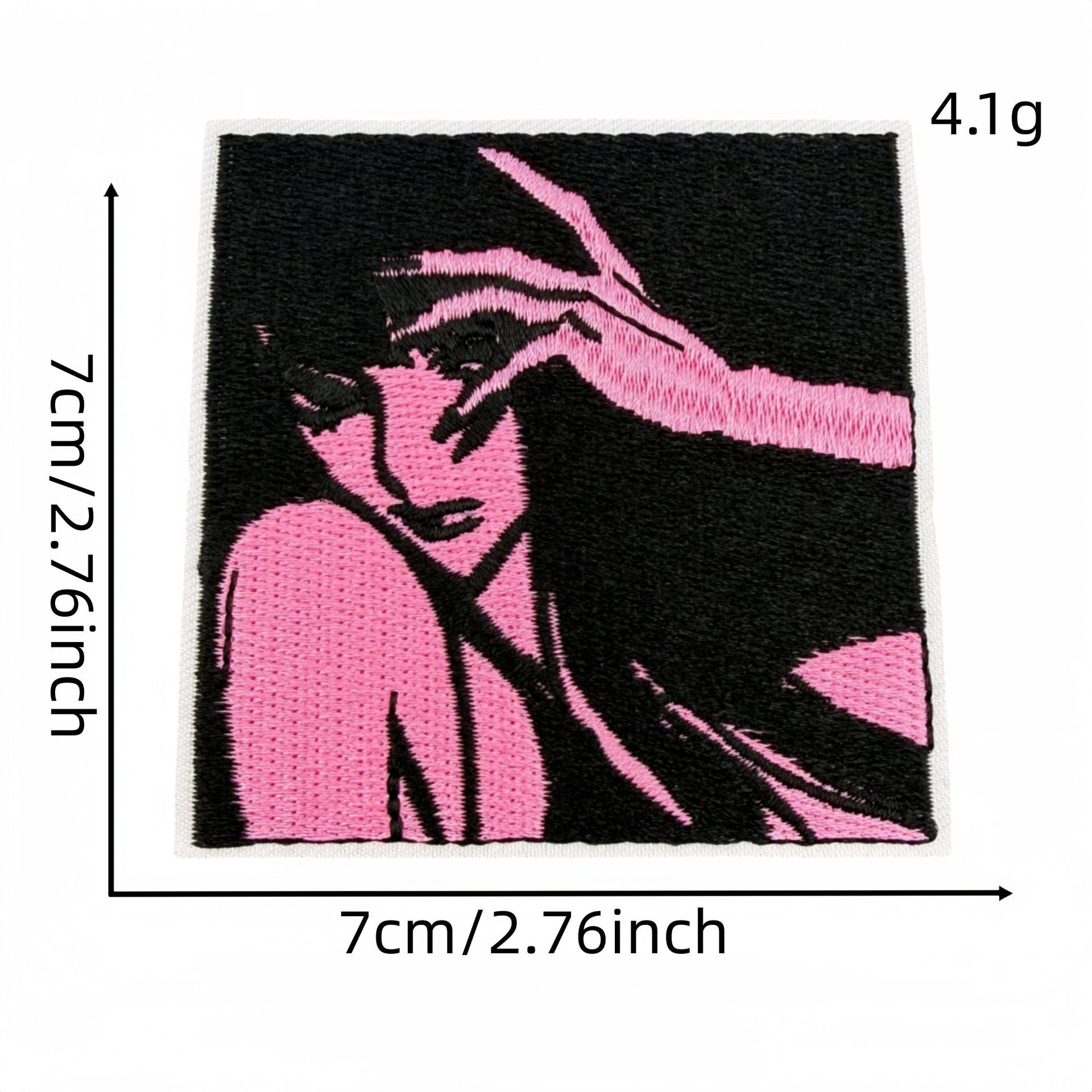 Wholesale Y2K Black Pink Urban Cool Embroidered Patch Set 27Pcs Skull Heart Butterfly DIY Decorative Patches For Clothes Bags Fashion Accessory Gift Resale