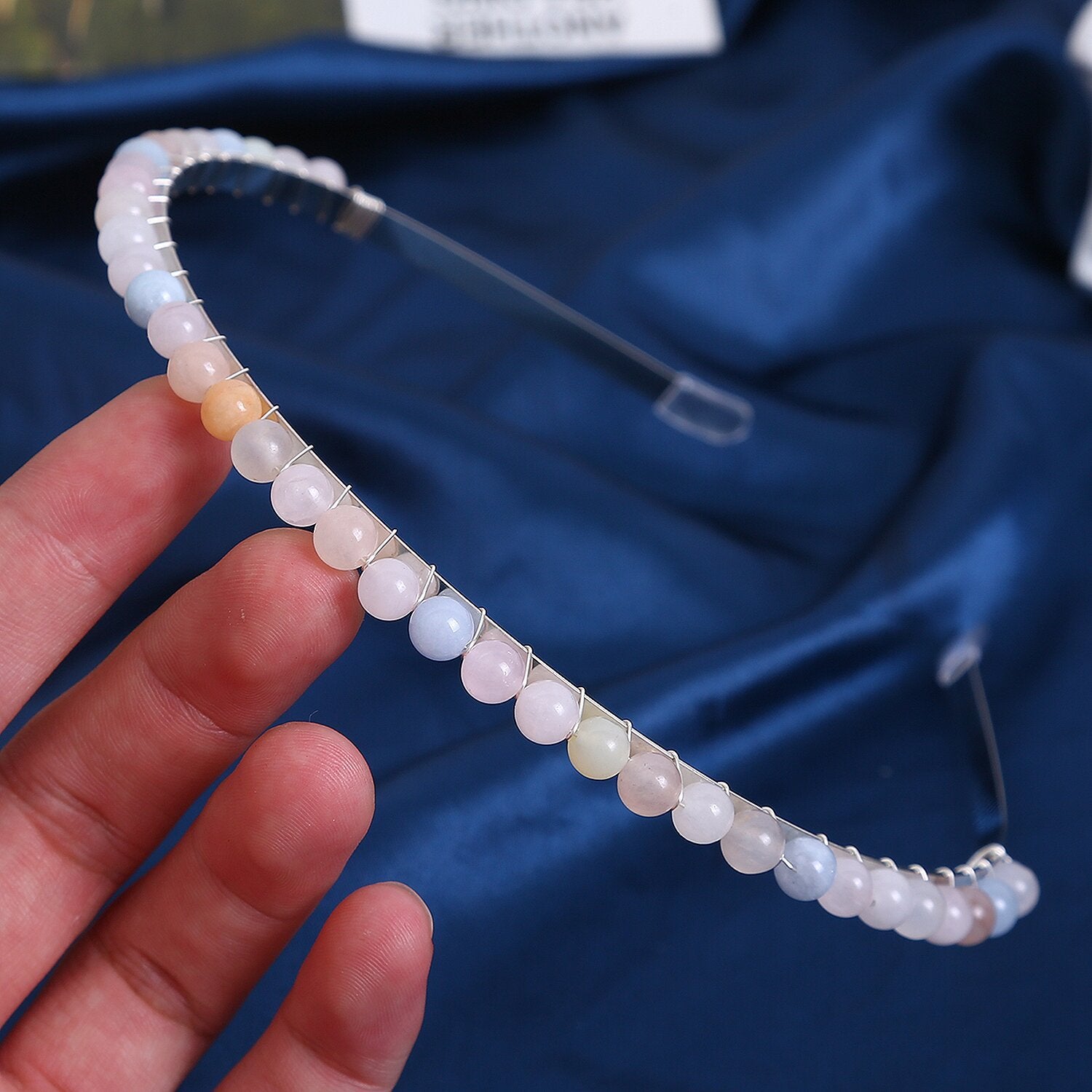 Wholesale Colorful Gravel Hair Hoops