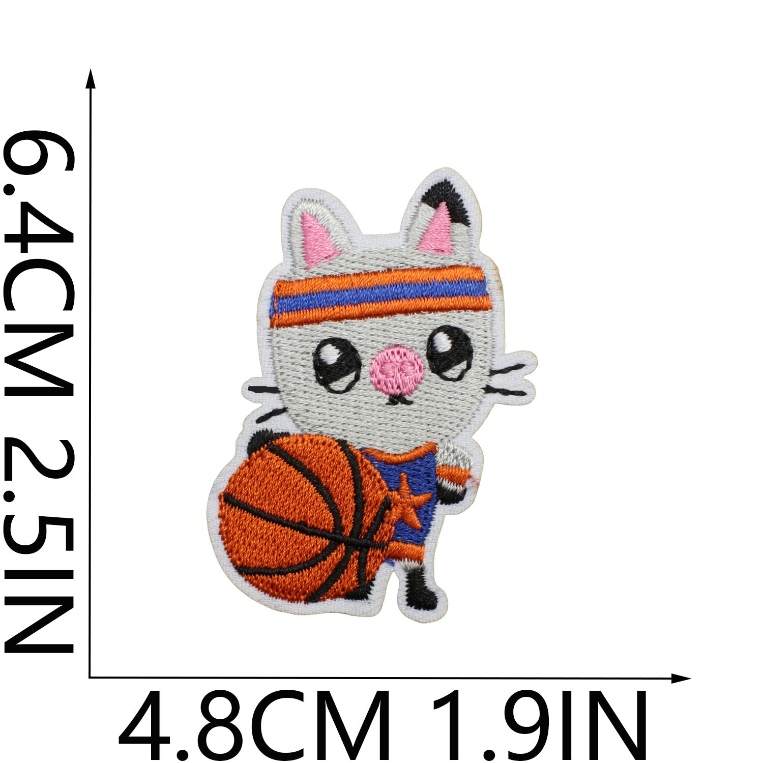 Wholesale Cute Cartoon Cat Embroidery Patch Polyester Thread Sew On Clothing Decoration Fashion Accessory For Girls Resale