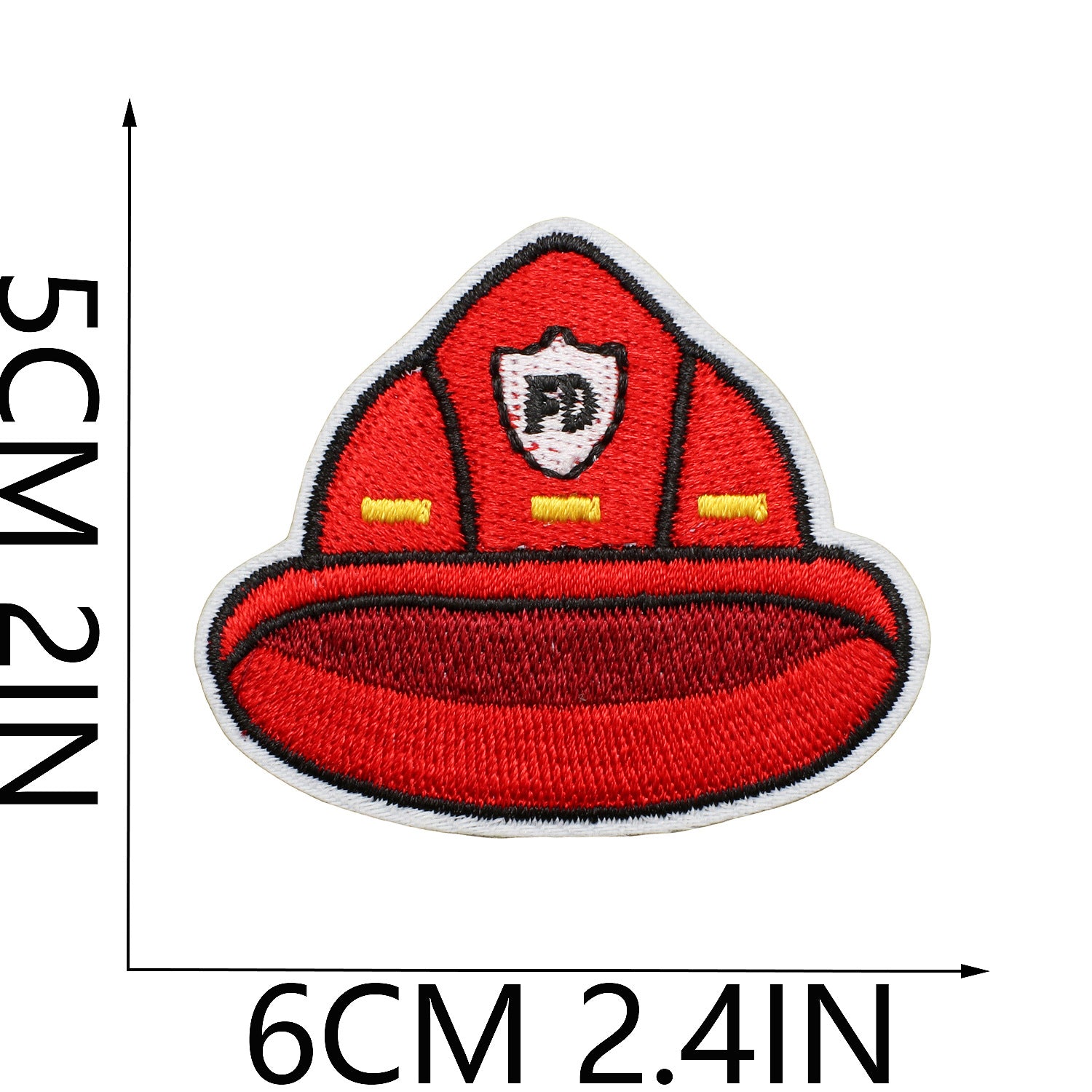 Wholesale Fire Safety Embroidered Patch Cute Fire Truck Firefighter Badge For Clothing Fashion Accessory DIY Craft Supply Boutique Gift