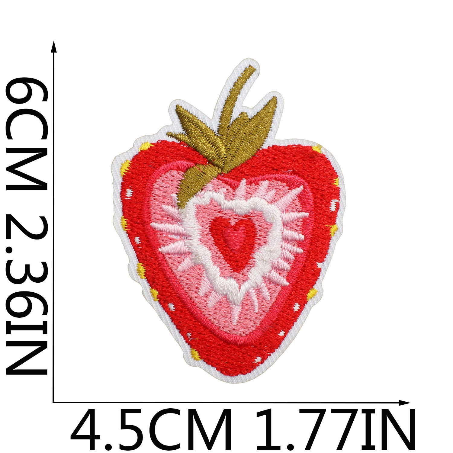 Wholesale Sweet Strawberry Embroidered Cloth Sticker Clothes Decoration Patch