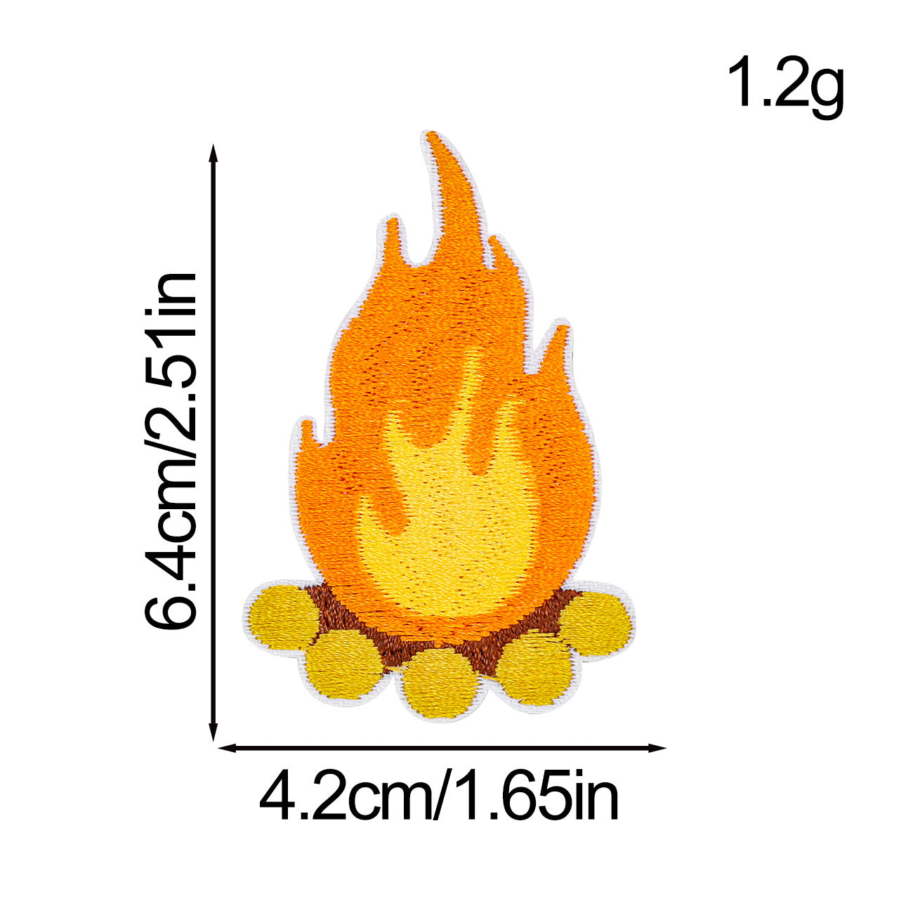 Wholesale Western patch yellow clothing accessories embroidery patch