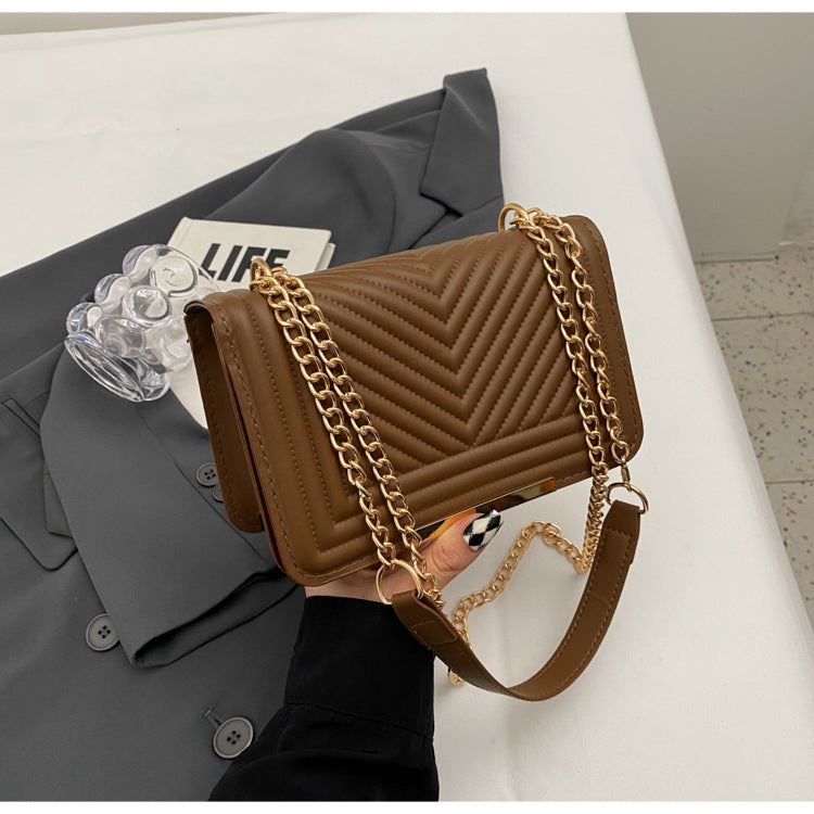 Wholesale Retro Chain Simple One-shoulder Crossbody Versatile Small Square Bag