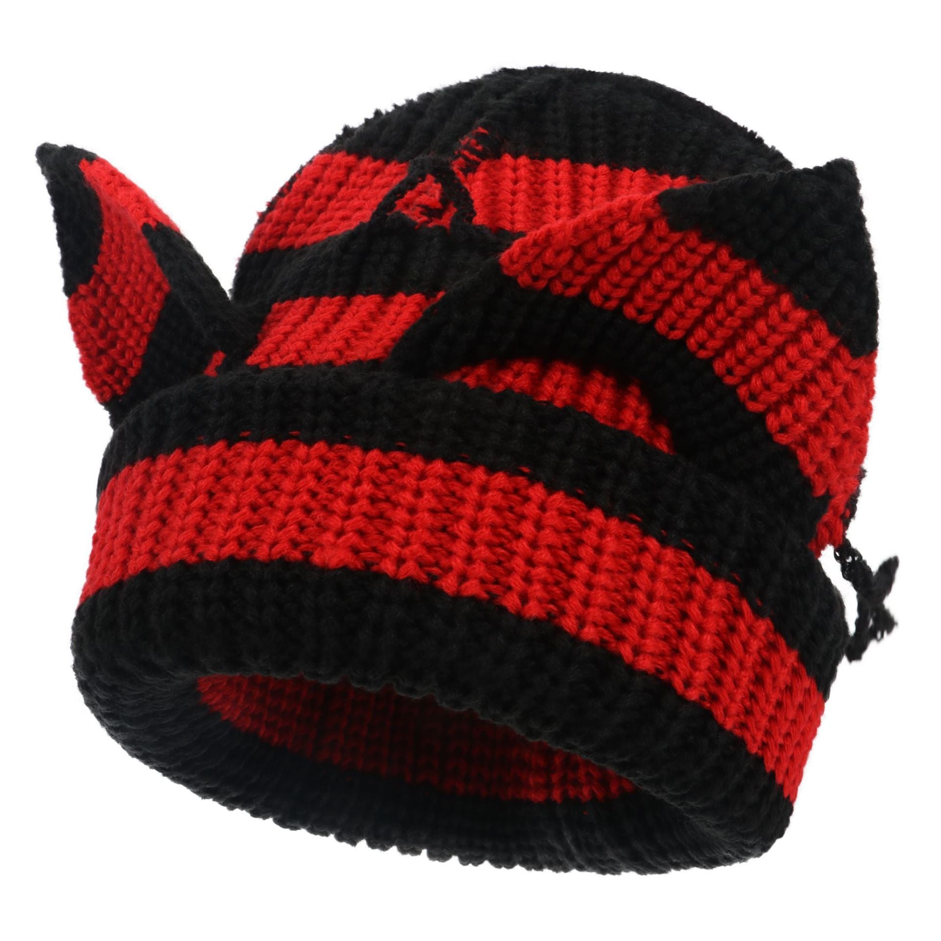 Wholesale Fashion Devil Ear Thickened Acrylic Knitted Hat