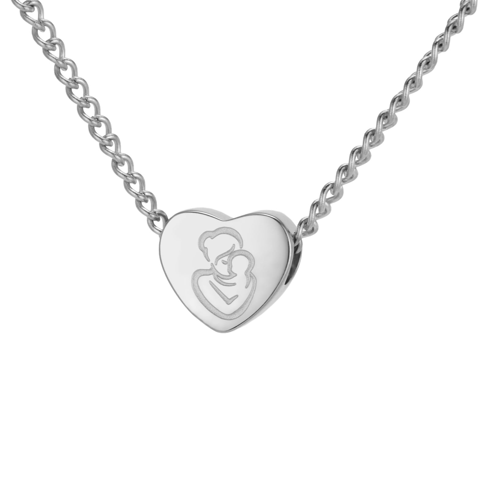 Wholesale Cross-border hot-selling stainless steel cut titanium steel love necklace