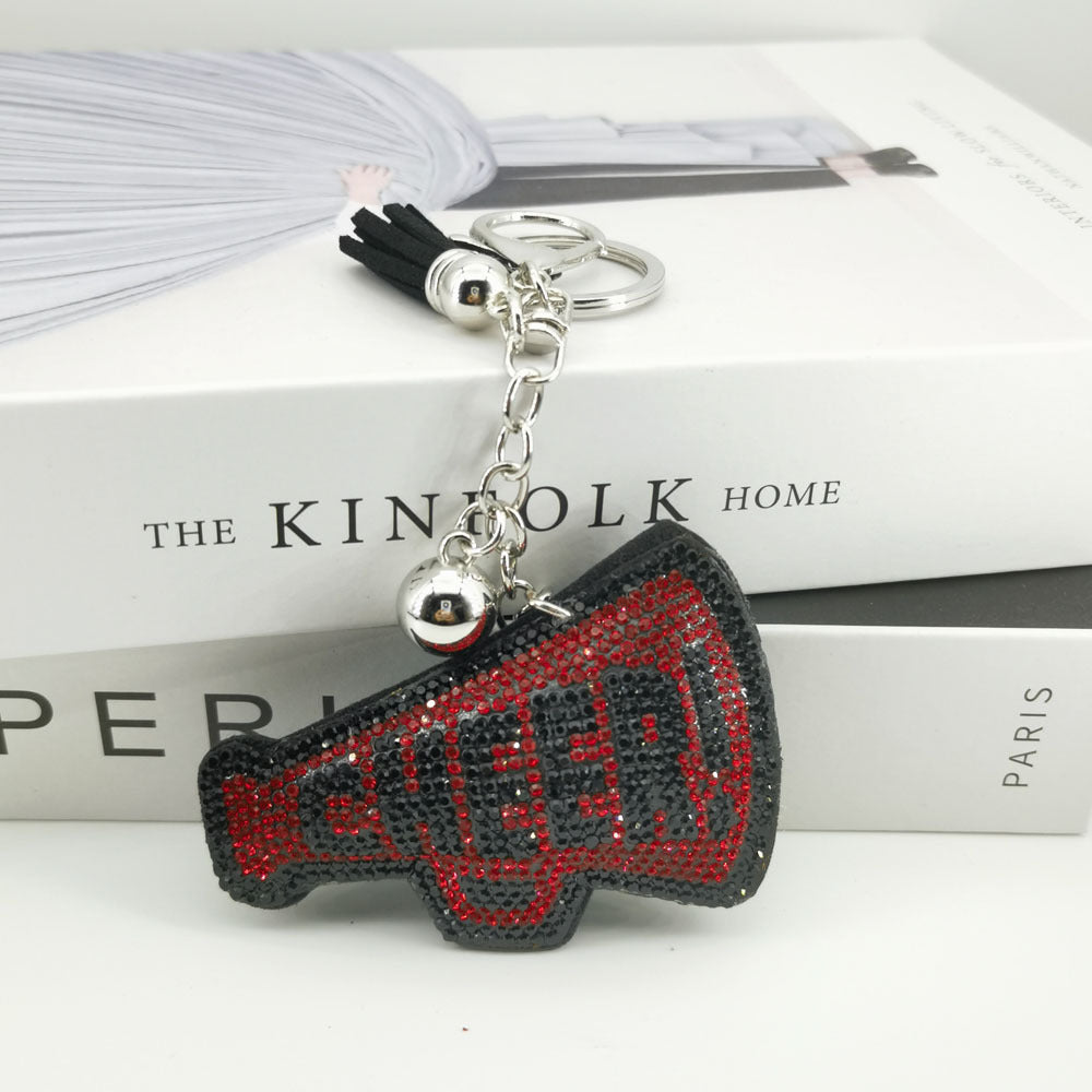 Wholesale 4pcs diamond-encrusted English letter CHEER key chain