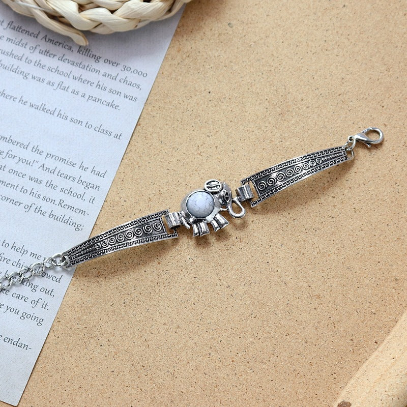 Wholesale Colored Stone All-match Simple Bracelet