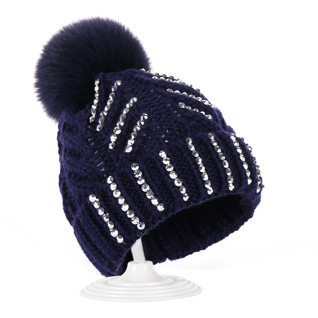 Wholesale Wool Caps with Diamond Balls