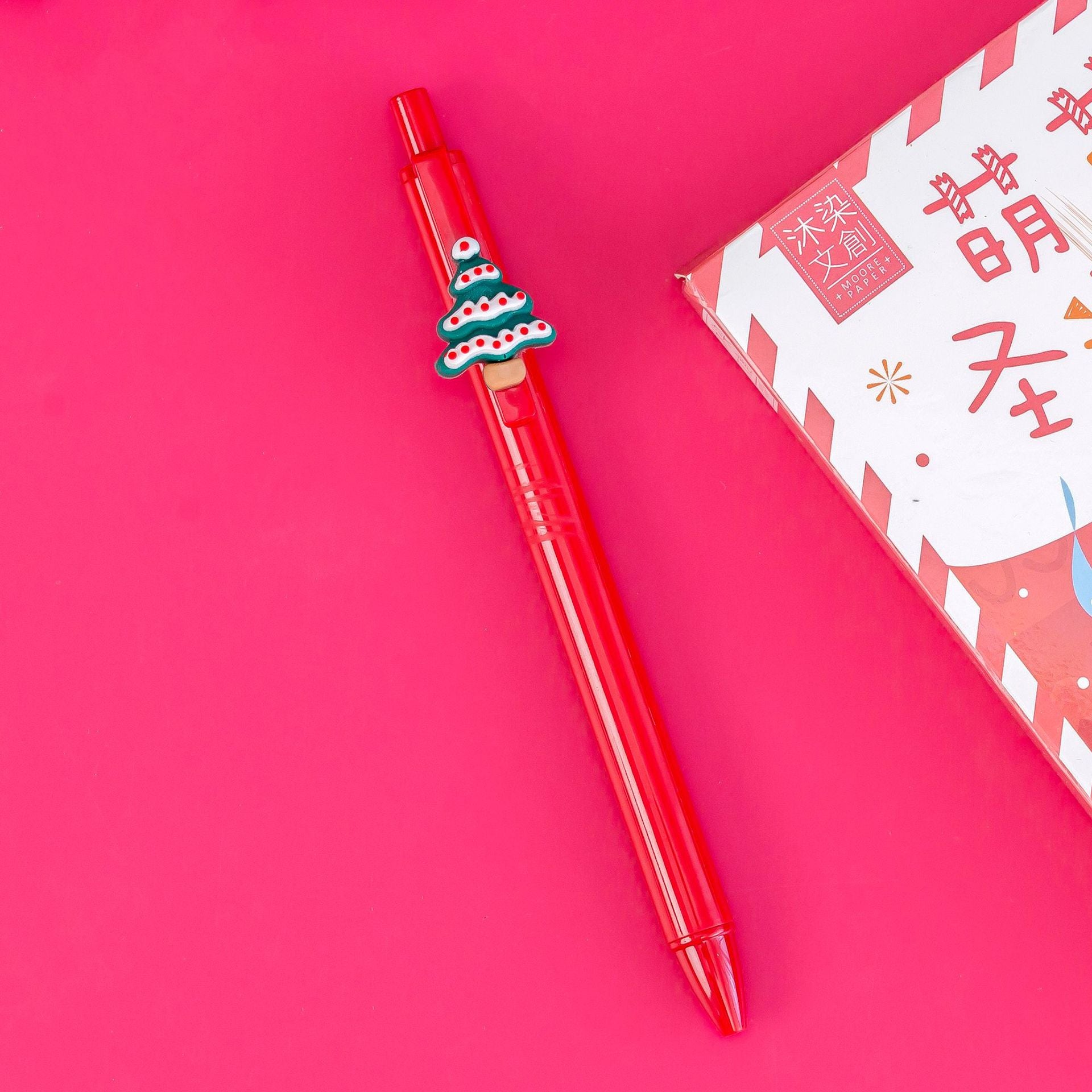 Wholesale Christmas Plastic Rollerball Pen
