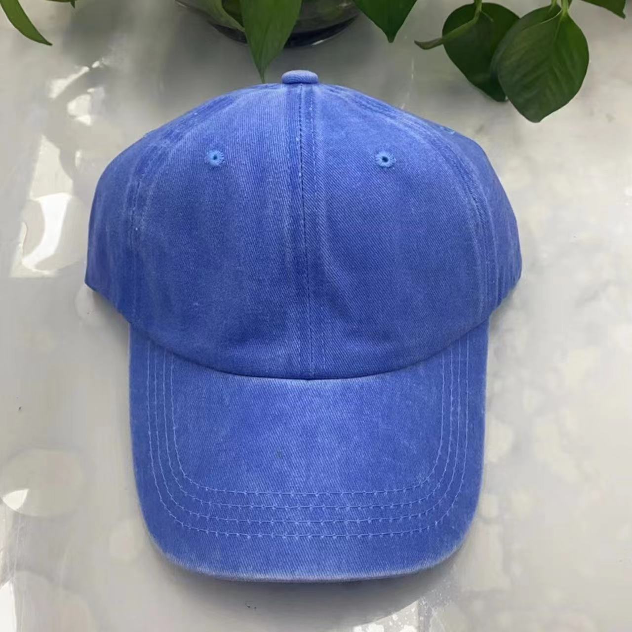 Wholesale spring and autumn hat summer outdoor solid color cap washed baseball cap old cowboy sun hat