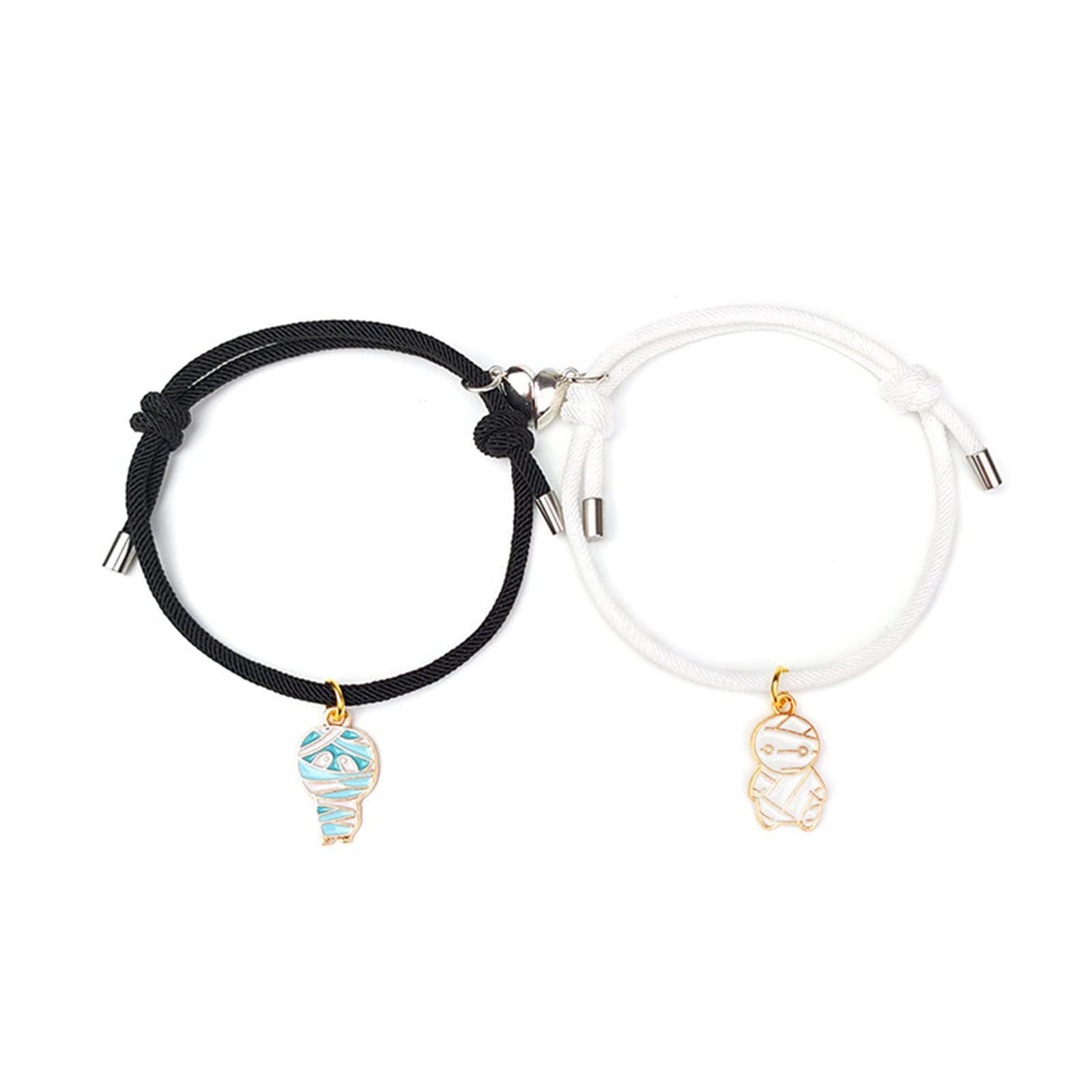 Wholesale 50PCS Halloween Mummy Ghost Pumpkin Hat Alloy Bracelet