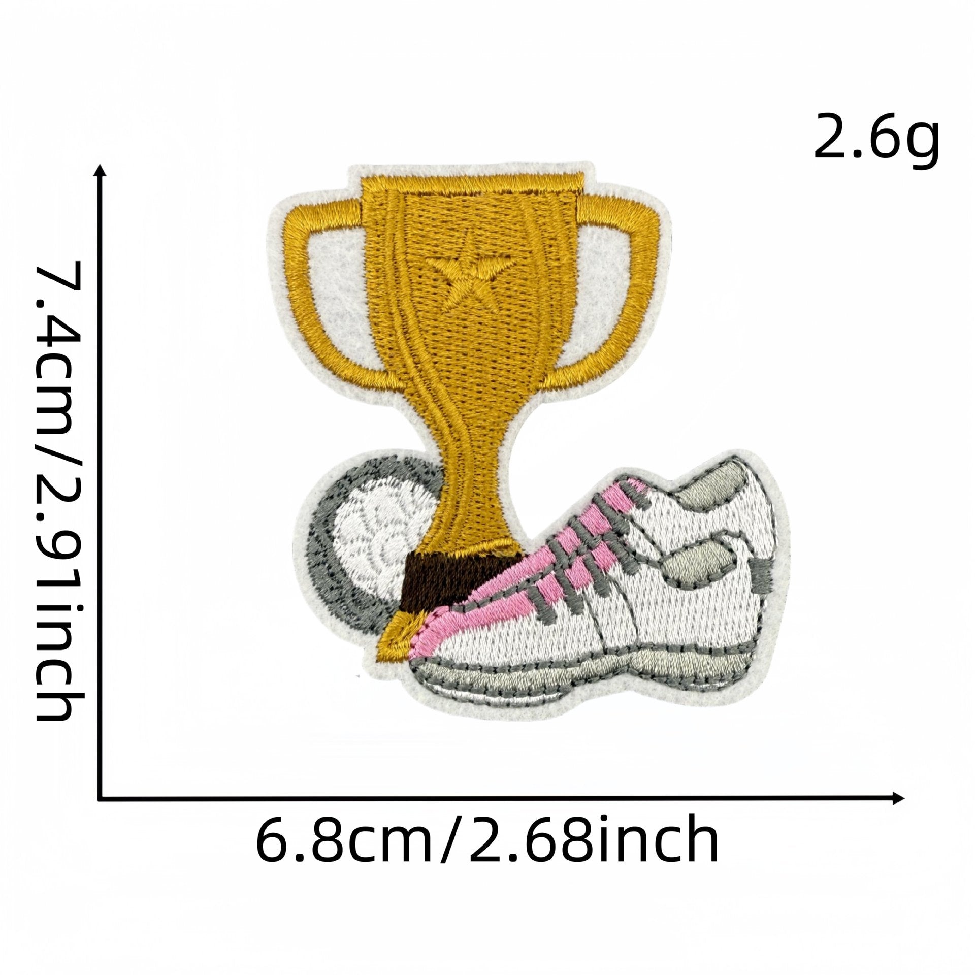 Wholesale Cartoon Sports Golf Pink Series Embroidery DIY Patches