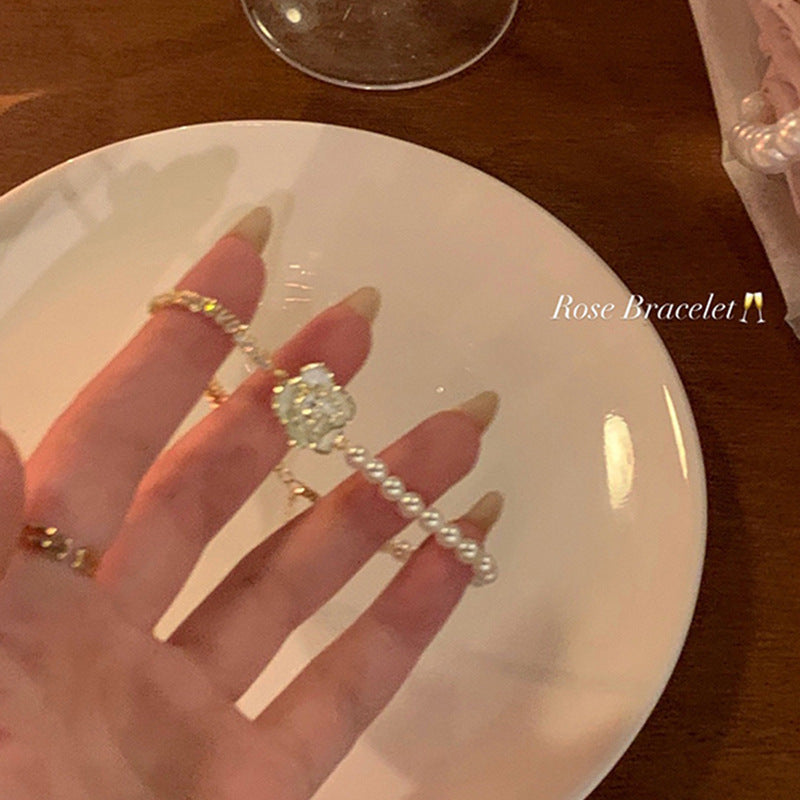 Wholesale Silver baroque pearl bracelet